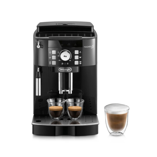 DeLonghi Magnifica S Αυτόματη Μηχανή Espresso 1450W Πίεσης 15bar για Cappuccino με Μύλο Άλεσης Μαύρη ECAM21.110.B