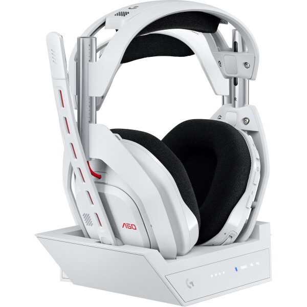 Logitech ASTRO A50 Gen 5 Ασύρματο Over Ear Gaming Headset με σύνδεση Bluetooth / USB Λευκό for Nintendo Switch / PC / PS5 / XBOX