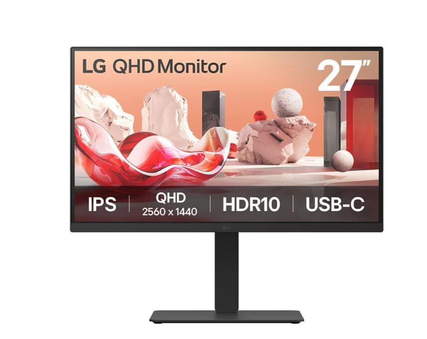 LG 27BA75QB IPS HDR Monitor 27 QHD 2560x1440 με Χρόνο Απόκρισης 5ms GTG