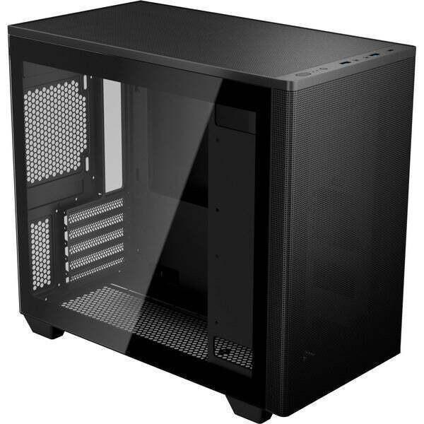 Aerocool Stormfront Gaming Mini Tower Κουτί Υπολογιστή με Πλαϊνό Παράθυρο Μαύρο