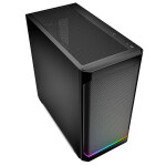 Sharkoon MK4 RGB Strip Gaming Midi Tower Κουτί Υπολογιστή με Πλαϊνό Παράθυρο Μαύρο