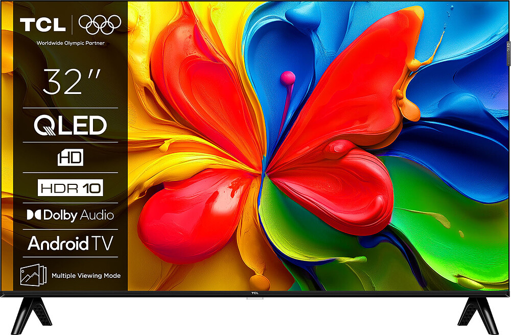 TCL Smart Τηλεόραση 32 HD Ready QLED S4K HDR 2025 32S4K