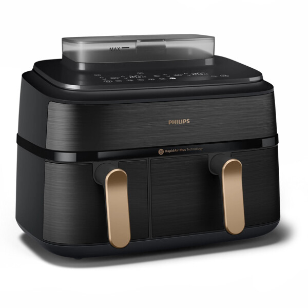 Philips Air Fryer με Διπλό Αποσπώμενο Κάδο 9lt Μαύρο NA552/00