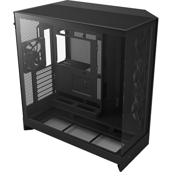 NZXT H9 Flow Gaming Midi Tower Κουτί Υπολογιστή με Πλαϊνό Παράθυρο Μαύρο