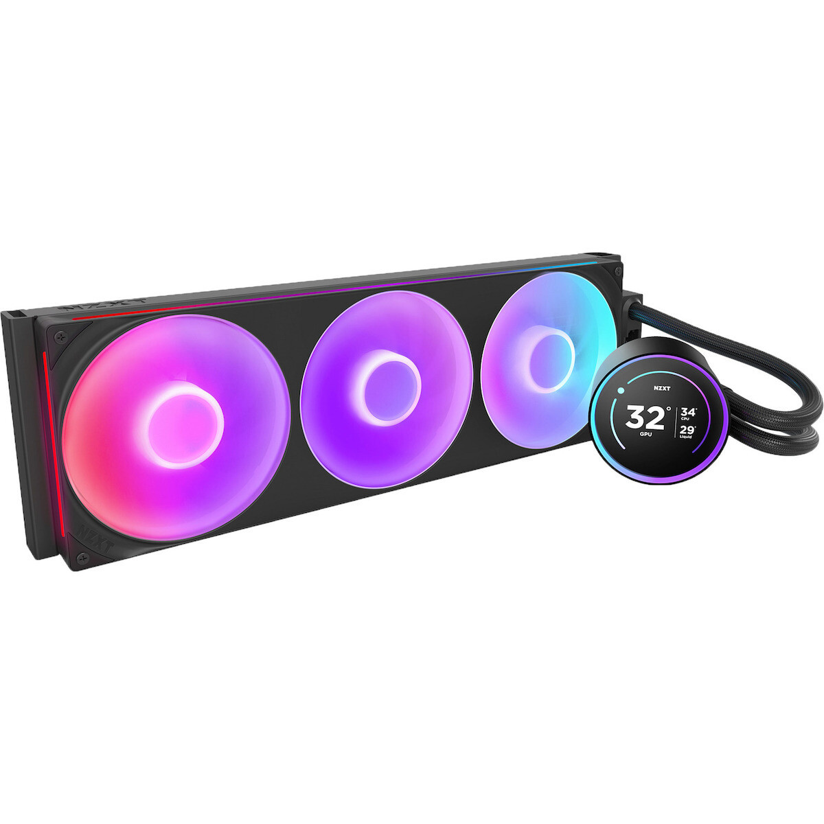 NZXT Kraken Elite 420 RGB Υδρόψυξη AIO CPU με 3 Ανεμιστήρες 120mm