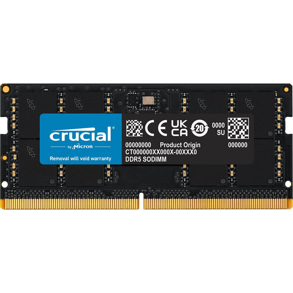 Crucial DDR5 με Module 1x16GB και Ταχύτητα 5600 για Laptop Κωδικός CT16G56C46S5T