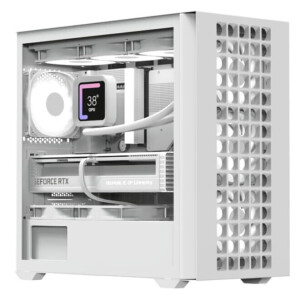 Aerocool D302A Gaming Mini Tower Κουτί Υπολογιστή με Πλαϊνό Παράθυρο Λευκό