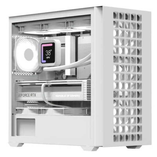 Aerocool D302A Gaming Mini Tower Κουτί Υπολογιστή με Πλαϊνό Παράθυρο Λευκό