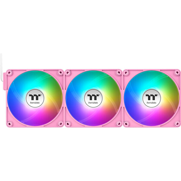 Thermaltake CT140 EX Case Fan με ARGB Φωτισμό και Σύνδεση 3-Pin / 4-Pin PWM 3τμχ Ροζ