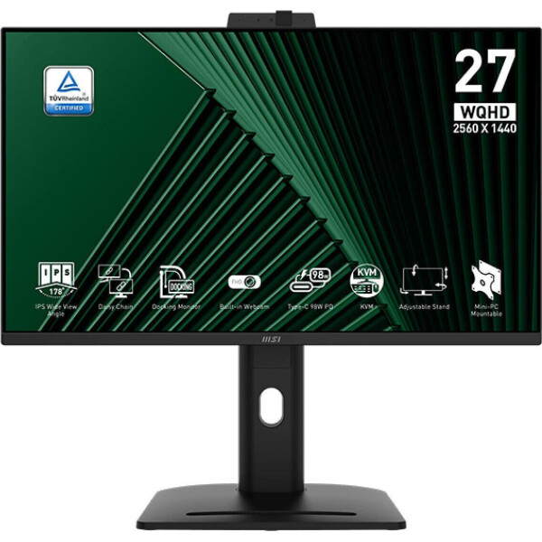 MSI PRO MP275QPDGDE IPS HDR Monitor 27 QHD 2560x1440 με Χρόνο Απόκρισης 4ms GTG