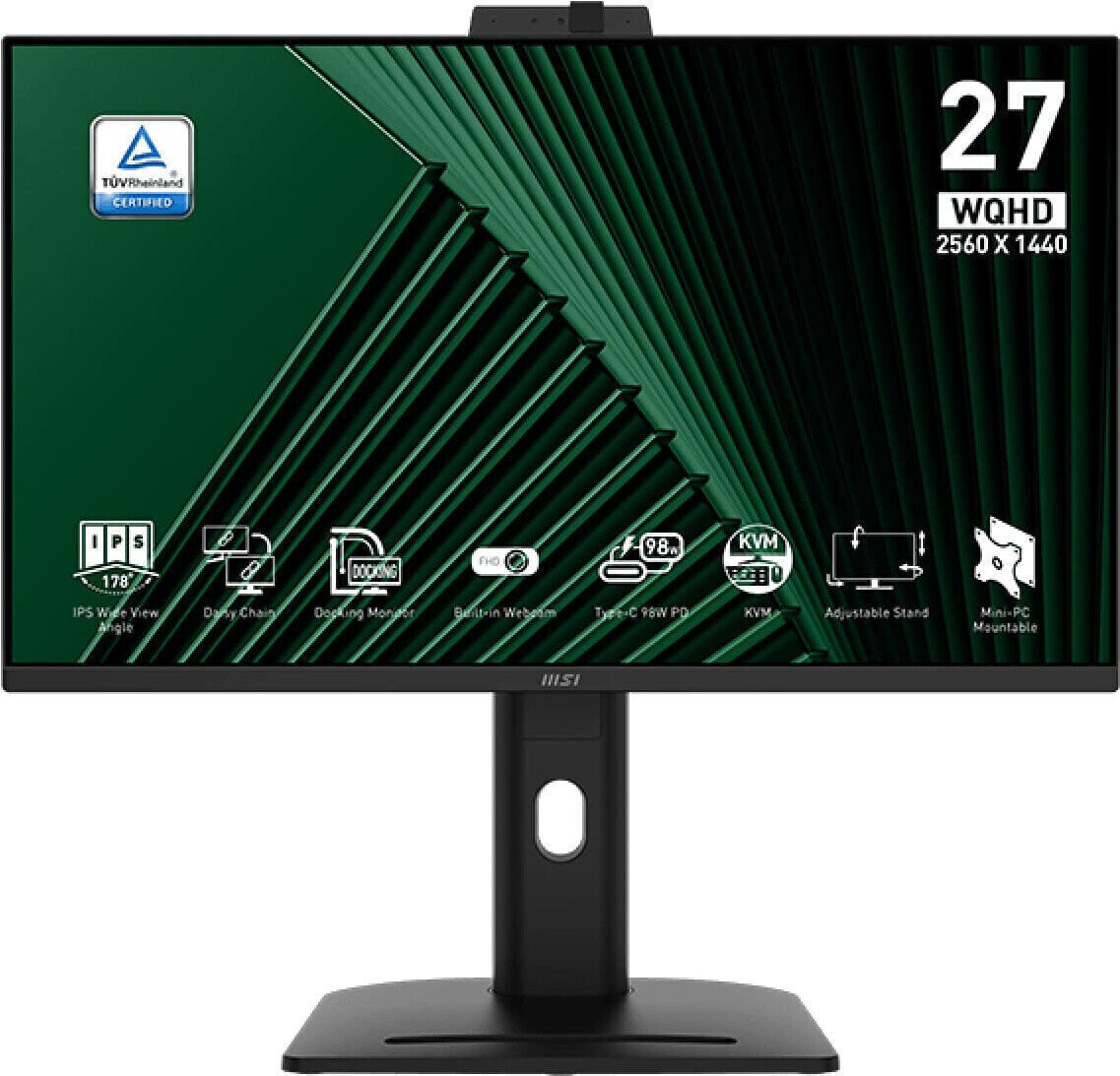 MSI PRO MP275QPDGDE IPS HDR Monitor 27 QHD 2560x1440 με Χρόνο Απόκρισης 4ms GTG