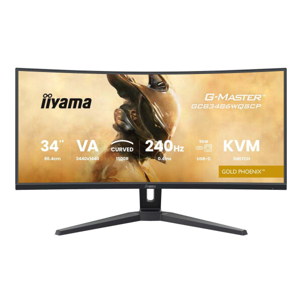 Iiyama GCB3486WQSCP-B1 Ultrawide VA Curved Monitor 34 QHD 3440x1440 240Hz