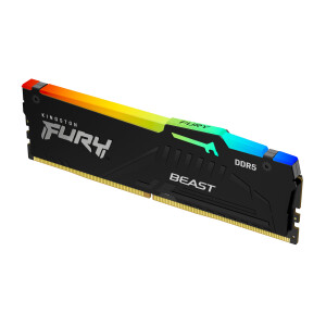 Kingston Fury Beast RGB DDR5 με Module 1x32GB και Ταχύτητα 5200 για Desktop Κωδικός KF552C40BBA-32
