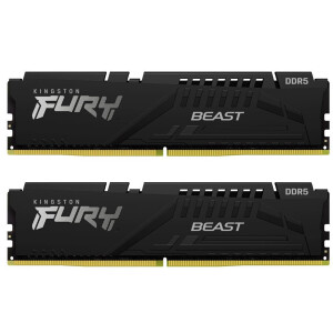 Kingston Fury Beast DDR5 64GB RAM με 2x32GB Modules και Ταχύτητα 5200 για Desktop Κωδικός KF552C40BBK2-64