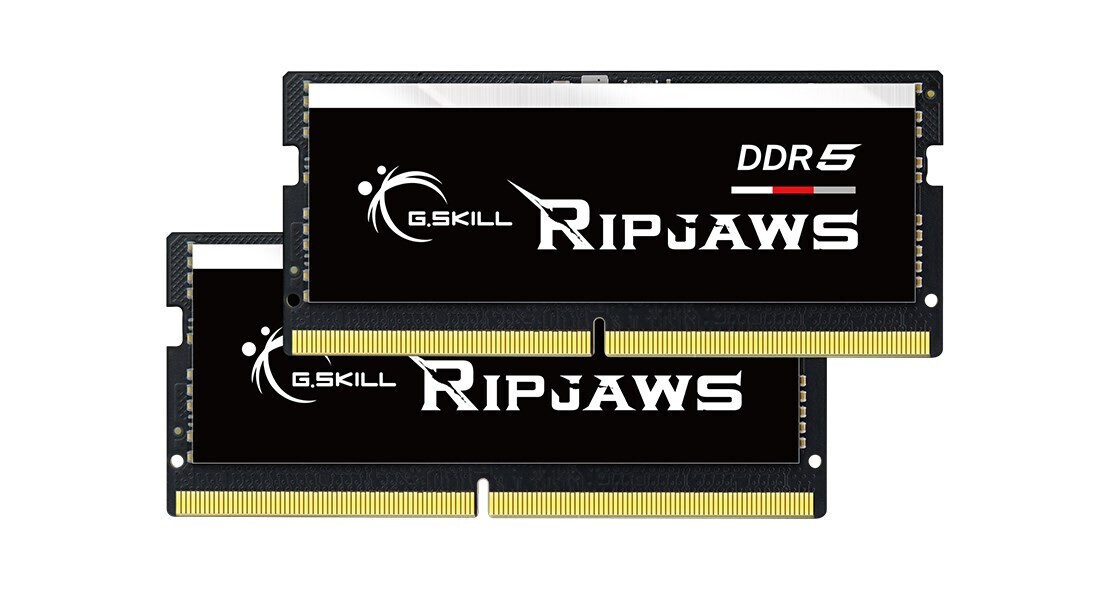 G.Skill Ripjaws DDR5 64GB RAM με 2x32GB Modules και Ταχύτητα 4800 για Laptop Κωδικός F5-4800S4039A32GX2-RS