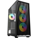 Sharkoon VK4 ARGB Gaming Midi Tower Κουτί Υπολογιστή με Πλαϊνό Παράθυρο Μαύρο