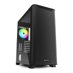 Sharkoon M30 RGB Gaming Midi Tower Κουτί Υπολογιστή με Πλαϊνό Παράθυρο Μαύρο