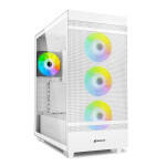 Sharkoon Rebel C50 RGB Gaming Midi Tower Κουτί Υπολογιστή με Πλαϊνό Παράθυρο Λευκό
