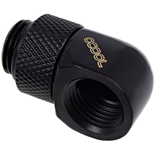 Alphacool Icicle L-connector Rotatable G1 / 4 AG on G1 / 4 IG Fittings Μαύρο