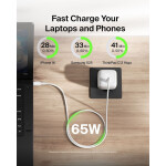 Belkin Φορτιστής Χωρίς Καλώδιο με Θύρα USB-C 65W Power Delivery Λευκός WCA011KQWH