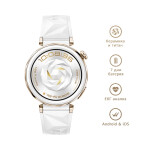 Huawei Watch GT 5 Pro Ceramic 42mm Αδιάβροχο με Παλμογράφο Λευκό