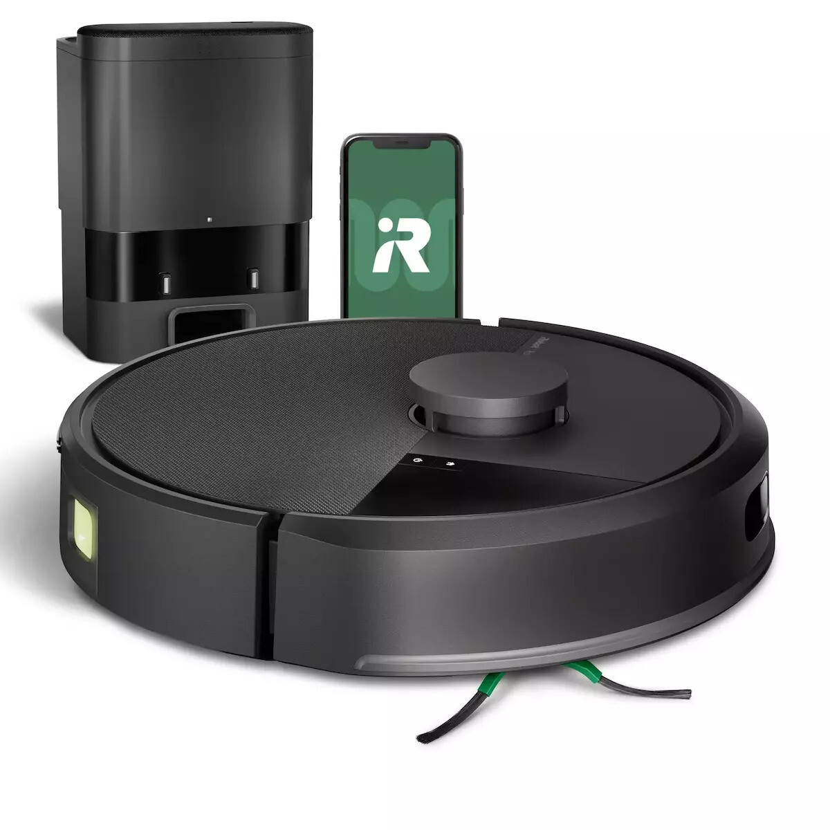 iRobot Roomba 105 Combo AutoEmpty Σκούπα Ρομπότ με Χαρτογράφηση Laser Απορρόφηση 7000Pa Μαύρη
