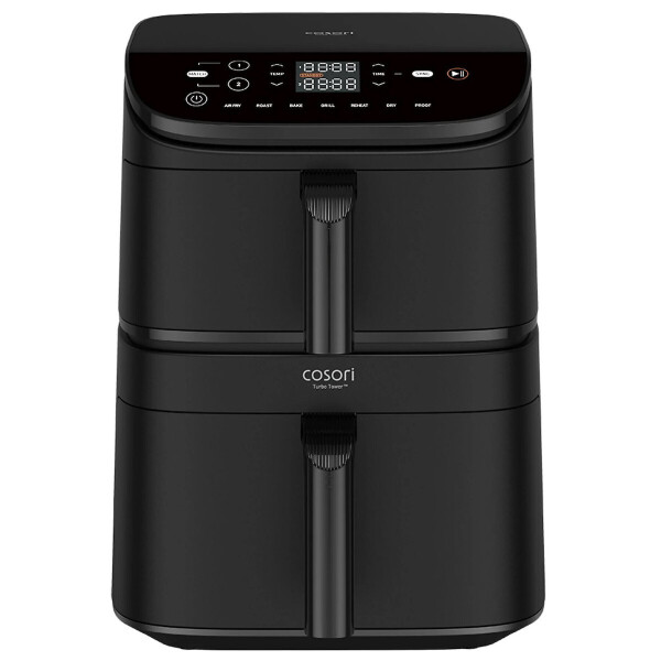 Cosori Turbo Tower Air Fryer με Διπλό Αποσπώμενο Κάδο 10.8lt Μαύρο