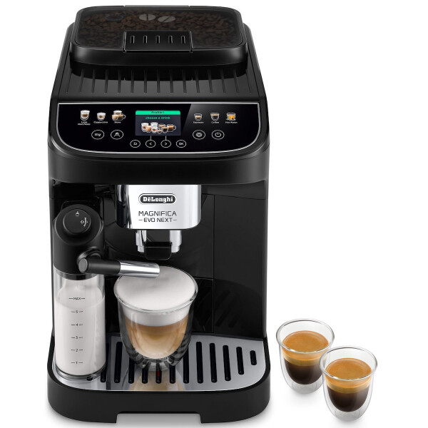 DeLonghi Magnifica Evo Next Αυτόματη Μηχανή Espresso 1450W Πίεσης 15bar για Cappuccino με Μύλο Άλεσης Καφέ