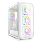 Sharkoon AK5G RGB Gaming Midi Tower Κουτί Υπολογιστή με Πλαϊνό Παράθυρο Λευκό