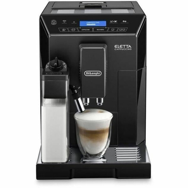 DeLonghi Αυτόματη Μηχανή Espresso 1450W Πίεσης 15bar με Μύλο Άλεσης Μαύρη ECAM 44.660