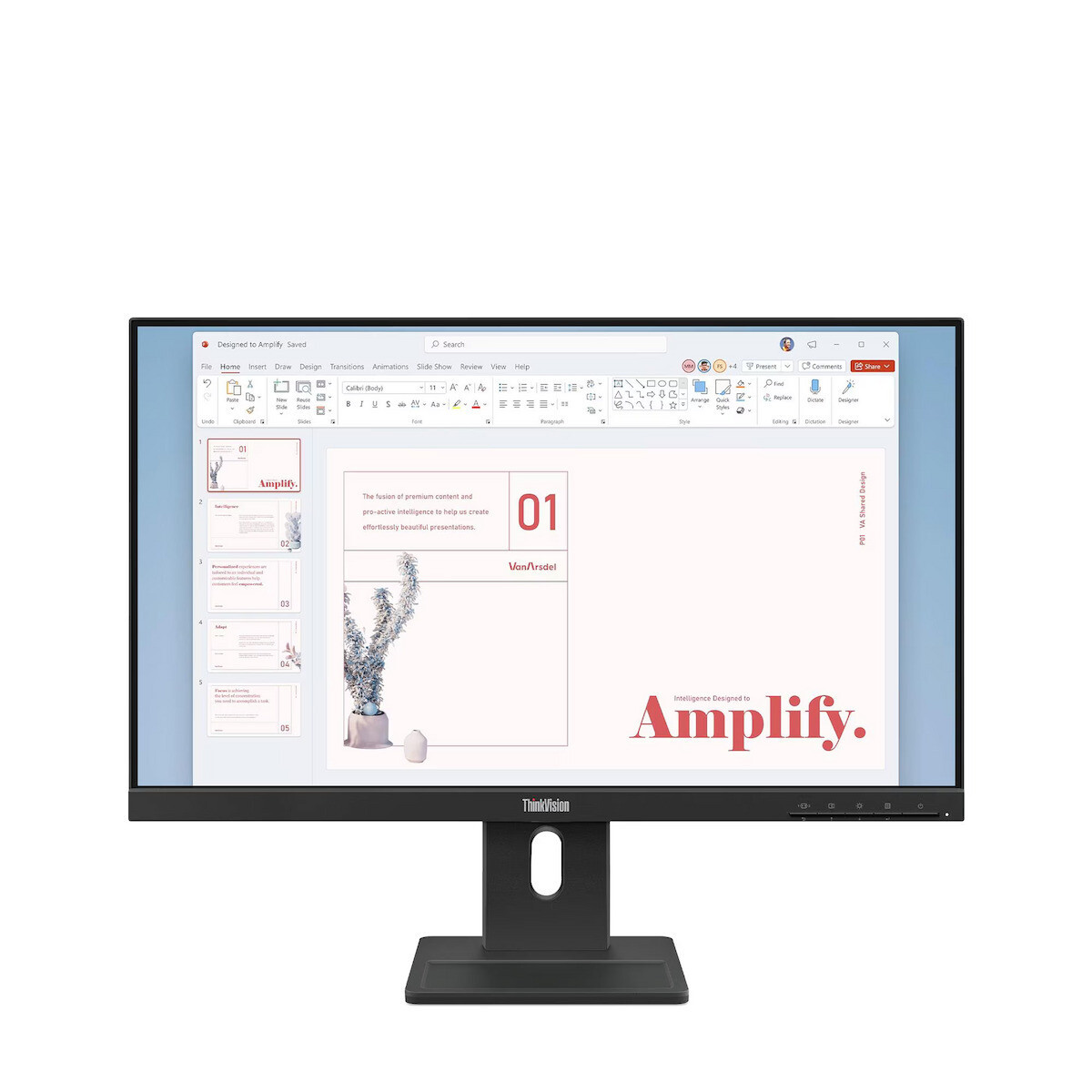 Lenovo ThinkVision E24-40 IPS Monitor 23.8 FHD 1920x1080 με Χρόνο Απόκρισης 4ms GTG