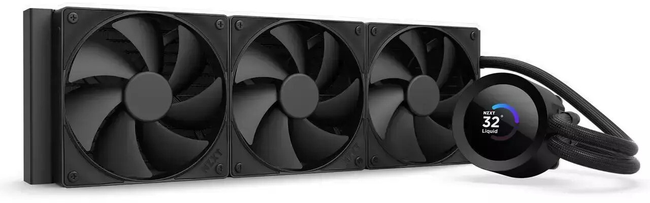 NZXT Kraken Plus 360 v2 Υδρόψυξη Επεξεργαστή Τριπλού Ανεμιστήρα 120mm για Socket 1700/1200/115x