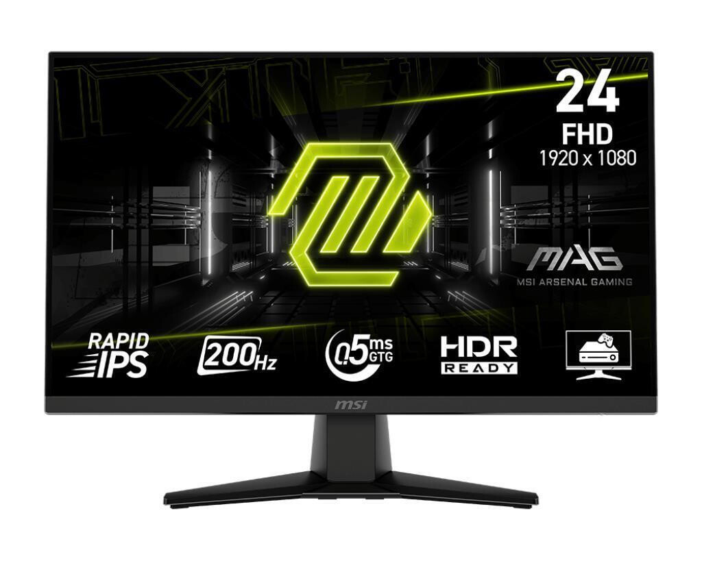 MSI MAG242F IPS Gaming Monitor 24 FHD 1920x1080 200Hz με Χρόνο Απόκρισης 0.5ms GTG