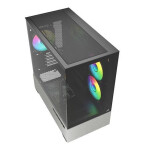 Sharkoon MK7 ARGB Gaming Mini Tower Κουτί Υπολογιστή με Πλαϊνό Παράθυρο Μαύρο