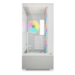Sharkoon AK7 ARGB Gaming Midi Tower Κουτί Υπολογιστή με Πλαϊνό Παράθυρο Λευκό