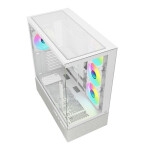 Sharkoon AK7 ARGB Gaming Midi Tower Κουτί Υπολογιστή με Πλαϊνό Παράθυρο Λευκό