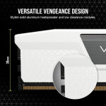Corsair Vengeance White DDR5 32GB RAM με 2x16GB Modules και Ταχύτητα 6400 για Desktop Κωδικός CMK32GX5M2B6400Z36W