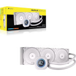 Corsair NAUTILUS 360 RS LCD Υδρόψυξη AIO CPU με 3 Ανεμιστήρες 120mm Λευκή