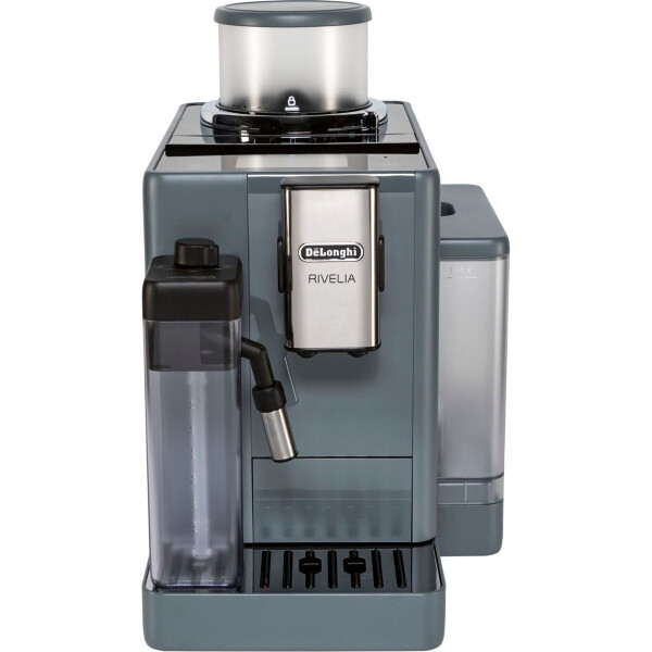 DeLonghi Rivelia Αυτόματη Μηχανή Espresso 1450W Πίεσης 19bar για Cappuccino με Μύλο Άλεσης Γκρι