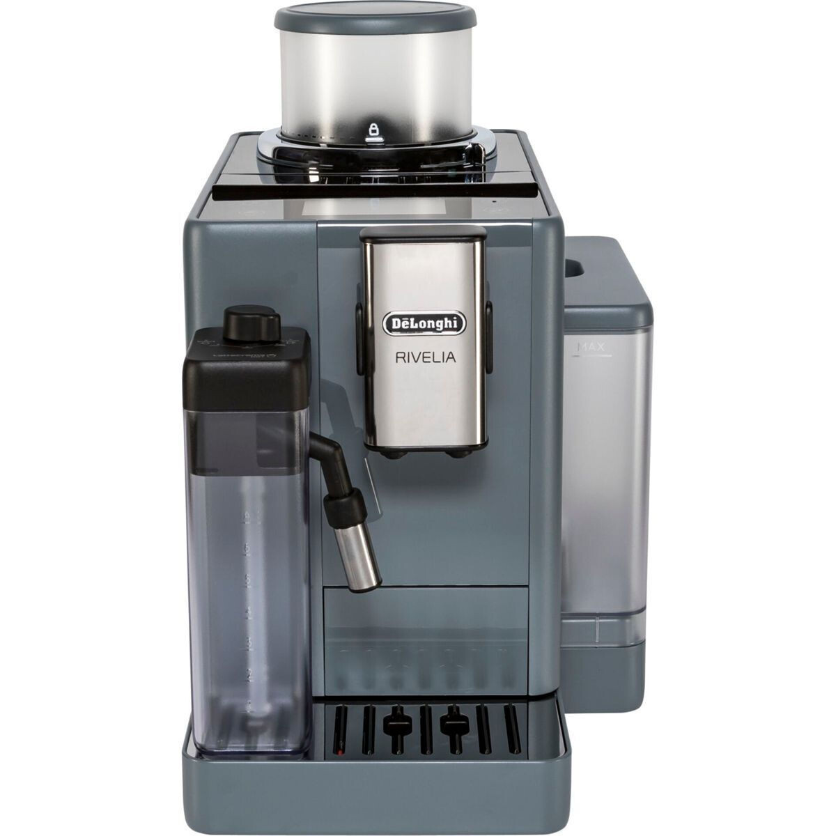 DeLonghi Rivelia Αυτόματη Μηχανή Espresso 1450W Πίεσης 19bar για Cappuccino με Μύλο Άλεσης Γκρι