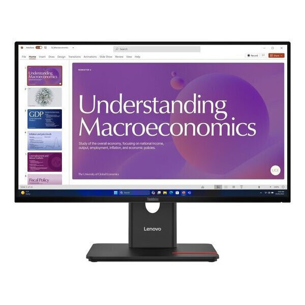 Lenovo ThinkVision T24D-40 IPS Monitor 23.8 FHD 1920x1080 με Χρόνο Απόκρισης 4ms GTG