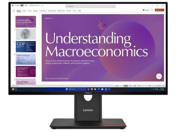 Lenovo ThinkVision T24D-40 IPS Monitor 23.8 FHD 1920x1080 με Χρόνο Απόκρισης 4ms GTG