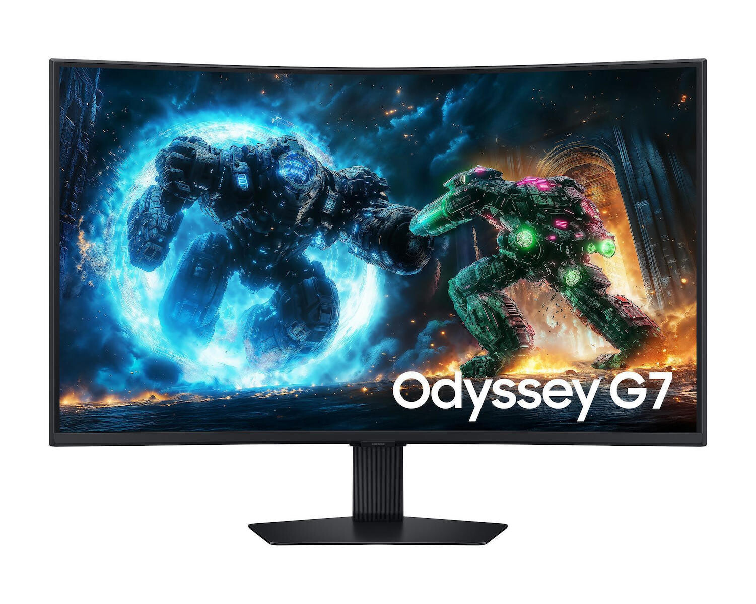 Samsung Odyssey G7 G75F VA HDR Curved Gaming Monitor 37 4K 3840x2160 165Hz με Χρόνο Απόκρισης 1ms GTG