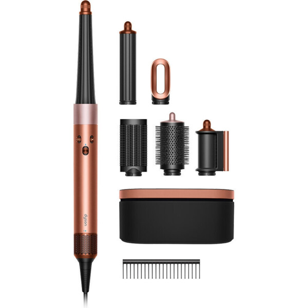 Dyson HS08 Airwrap i.d. Straight Wavy Ηλεκτρική Βούρτσα με Αέρα Περιστρεφόμενη Κεφαλή για Ίσιωμα και Μπούκλες 1300W Amber Silk/Pink Champagne