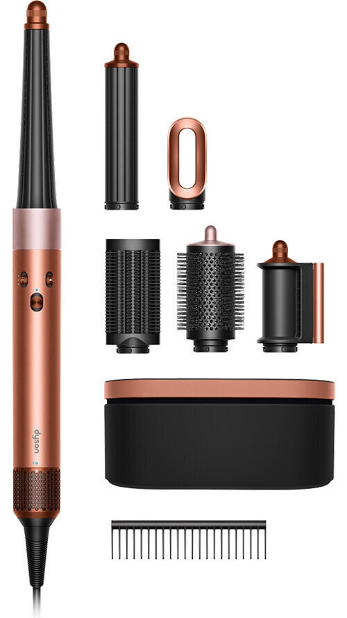 Dyson HS08 Airwrap i.d. Straight Wavy Ηλεκτρική Βούρτσα με Αέρα Περιστρεφόμενη Κεφαλή για Ίσιωμα και Μπούκλες 1300W Amber Silk/Pink Champagne