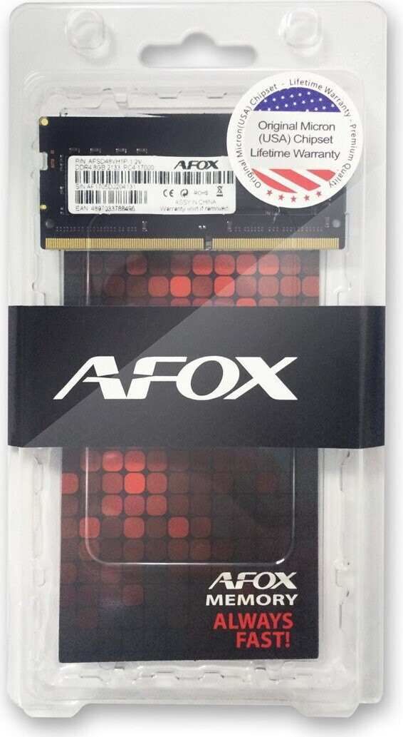 Afo DDR4 με Module 1x8GB και Ταχύτητα 2666 για Laptop