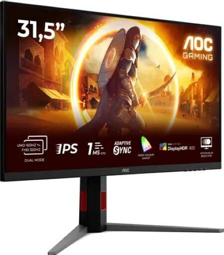 AOC U32G4U IPS-ADS HDR Monitor 31.5 4K 3840x2160 160Hz με Χρόνο Απόκρισης 1ms GTG