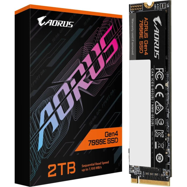 Gigabyte AORUS SSD 2TB τύπου M.2 με σύνδεση PCI Express 4.0 PS5 Compatible AG470E2TB