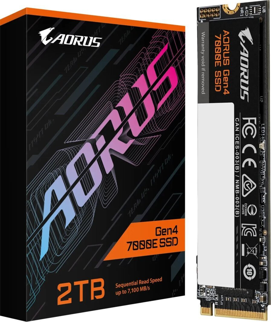 Gigabyte AORUS SSD 2TB τύπου M.2 με σύνδεση PCI Express 4.0 PS5 Compatible AG470E2TB
