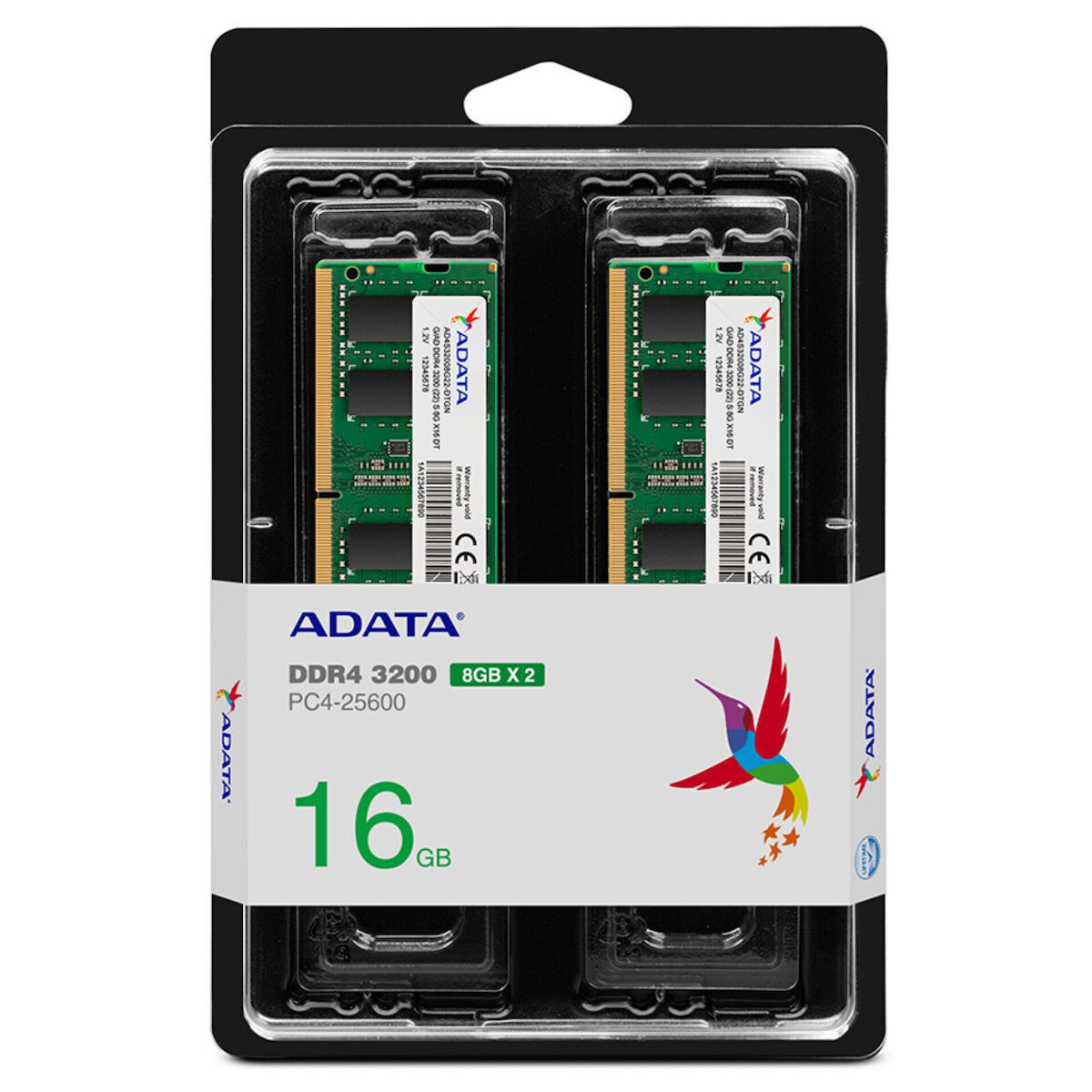 Adata DDR4 16GB RAM με 2x8GB Modules για Laptop Κωδικός AD4S32008G22-DTGN